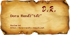 Dora Renátó névjegykártya