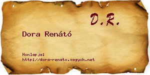 Dora Renátó névjegykártya