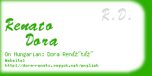 renato dora business card